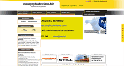 Desktop Screenshot of maszynybudowlane.biz