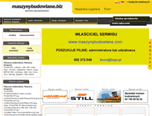 Tablet Screenshot of maszynybudowlane.biz